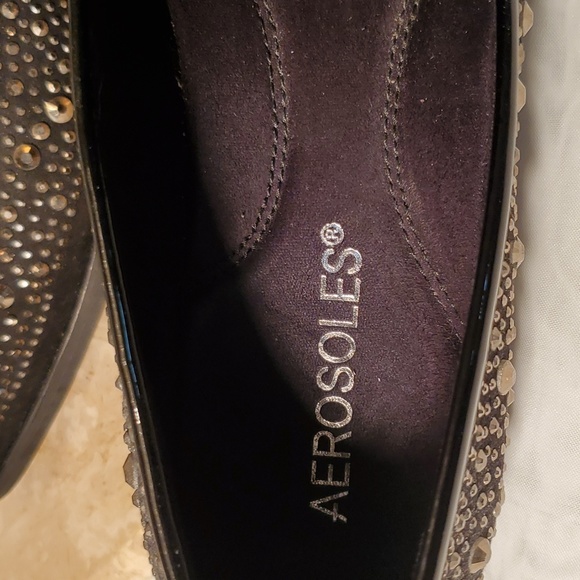 BEDAZZLED AEROSOLES LOAFERS - Picture 2 of 8